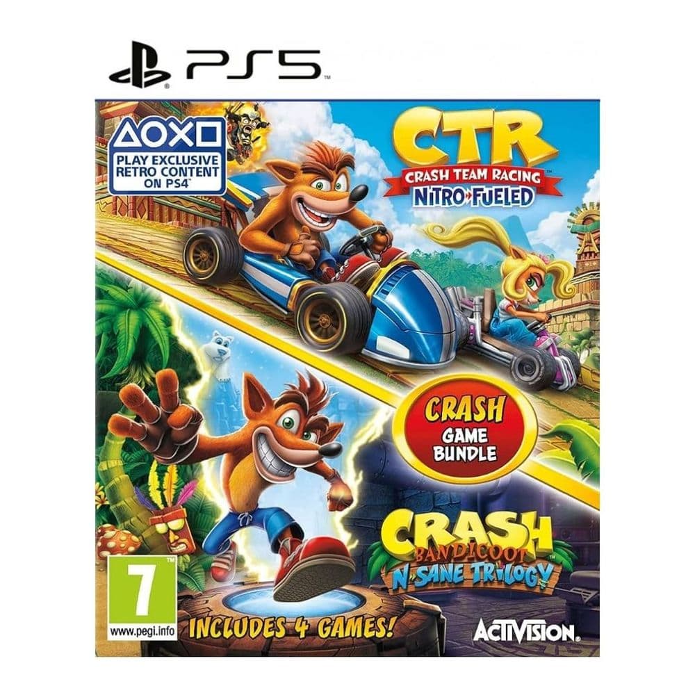 Crash Bandicoot Pack - N. Sane Trilogy + CTR Digital RETRO PS5